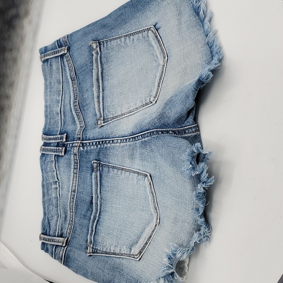 Rewash Brand LA Denim Distress Shorts Size Junior 5 - Picture 4 of 11